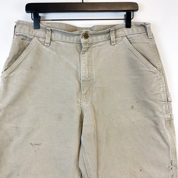Carhartt 34x32 Duck Canvas Dungaree Carpenter Pants - Picture 2 of 11
